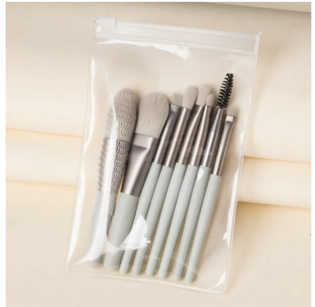 8Pcs Portable Makeup Brush Eyeshadow Foundation Blending Make up Soft Fluffy Cosmetics Concealer Makeup Brush Make Up Supplies Pink 8Pcs/Pack [分类版本1] view 9