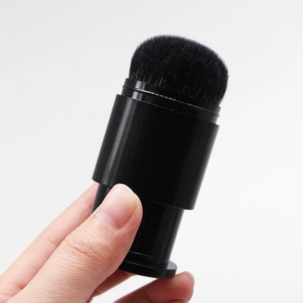 1pc Convenient Retractable Makeup Brush Makeup Tools Accessories for Ace Foundation Powder Eyeshadow Large Loose Powder Blush Black 1pc [分类版本3]