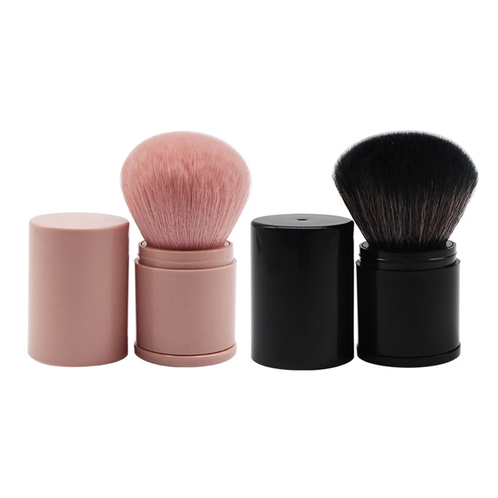 1pc Convenient Retractable Makeup Brush Makeup Tools Accessories for Ace Foundation Powder Eyeshadow Large Loose Powder Blush Black 1pc [分类版本3]