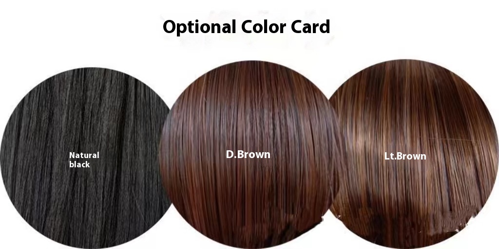 Hot selling European and American fashion wigs for women, short straight hair, BOB headgear, women's synthetic fiber complete package, all head wigs black 30cm [分类版本1]