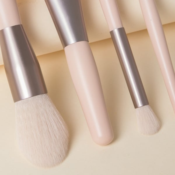 8Pcs Professional Makeup Brushes Set Cosmetic Powder Eye Shadow Foundation Blush Blending Concealer Beauty Make Up Tool Brushes Pink 8Pcs/Pack [分类版本3]