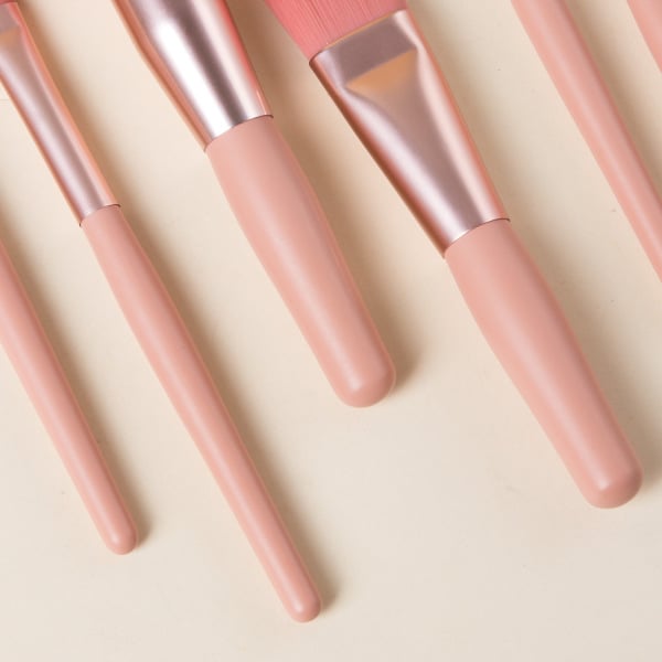 8Pcs Professional Makeup Brushes Set Cosmetic Powder Eye Shadow Foundation Blush Blending Concealer Beauty Make Up Tool Brushes Pink 8Pcs/Pack [分类版本3]