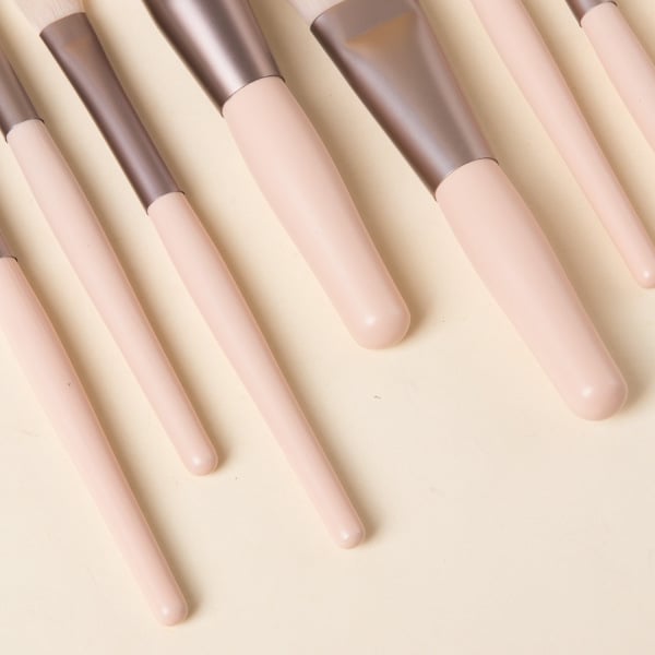 8Pcs Professional Makeup Brushes Set Cosmetic Powder Eye Shadow Foundation Blush Blending Concealer Beauty Make Up Tool Brushes Pink 8Pcs/Pack [分类版本3]