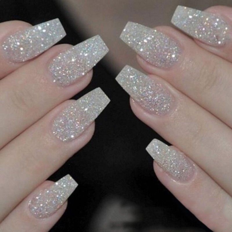 100pcs Ballerina Coffin Nail Tips Artificial False Fake Nails DIY Salon With Box Transparent color 100pcs [分类版本1] view 2