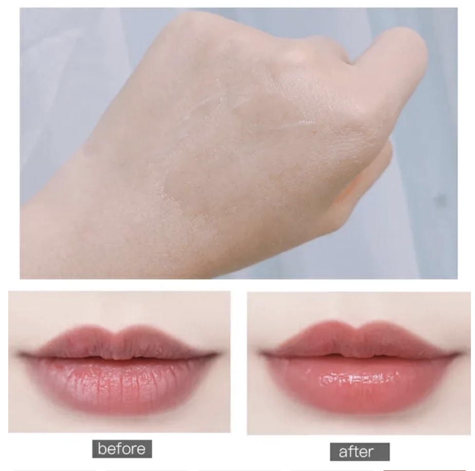 3g South Korea Lip Sleep Mask Night Sleep Maintenance Moisturizing Lip Gloss Bleach Cream Nourishing Lip Care Strawberry Pink One size [分类版本1]