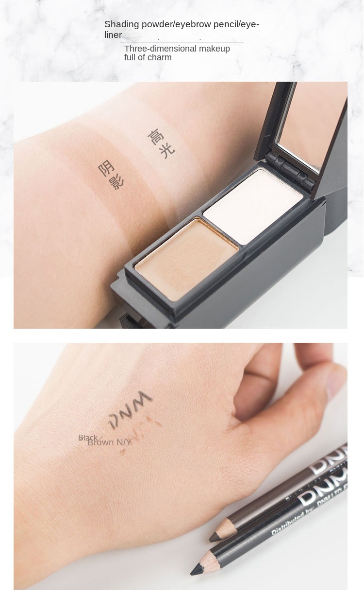 Cosmetic Makeup Set Magic Box Lipstick+Concealer+Eye Shadow+Eyeliner Pen+Eye Black+Eyebrow Pencil Black One set [分类版本2]