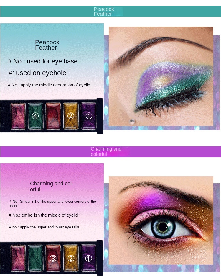 Cosmetic Makeup Set Magic Box Lipstick+Concealer+Eye Shadow+Eyeliner Pen+Eye Black+Eyebrow Pencil Black One set [分类版本2]