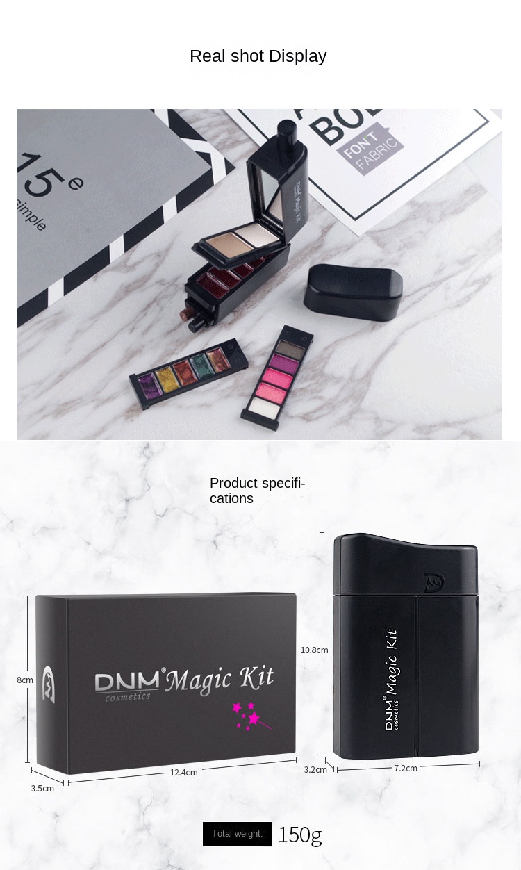 Cosmetic Makeup Set Magic Box Lipstick+Concealer+Eye Shadow+Eyeliner Pen+Eye Black+Eyebrow Pencil Black One set [分类版本2]