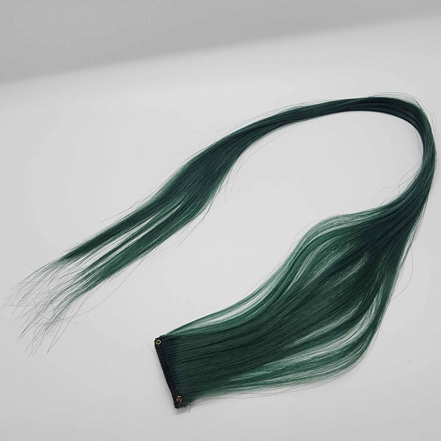 12  Colored Hair Extensions 20Inch Straight Color Clip in on Hair Extension Rainbow Party Highlights Synthetic Hairpiece for Girls (37colors) color 1 long [分类版本1]