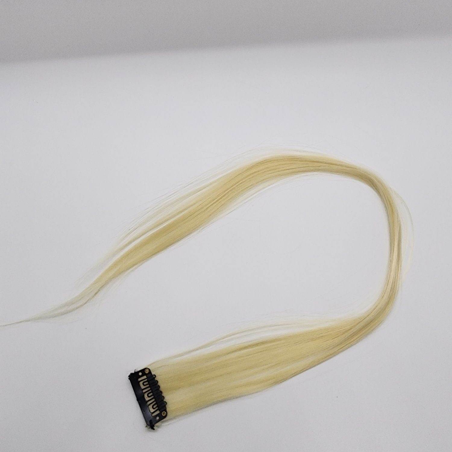 12  Colored Hair Extensions 20Inch Straight Color Clip in on Hair Extension Rainbow Party Highlights Synthetic Hairpiece for Girls (37colors) color 1 long [分类版本1]