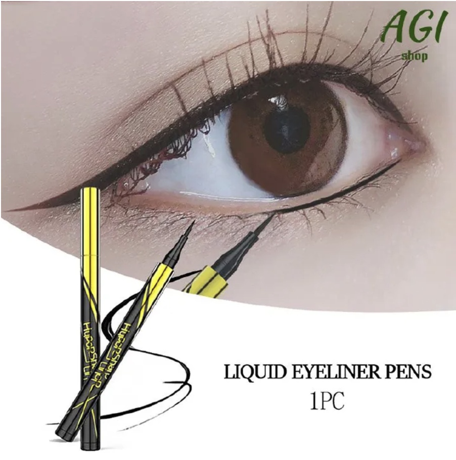 Eyeliner Pen Waterproof Long Lasting Eye Liner Pencil Quick Drying Not Bloom Natural Eyeliner Liquid Pen Cosmetic Tools Professional Makeup Black One size