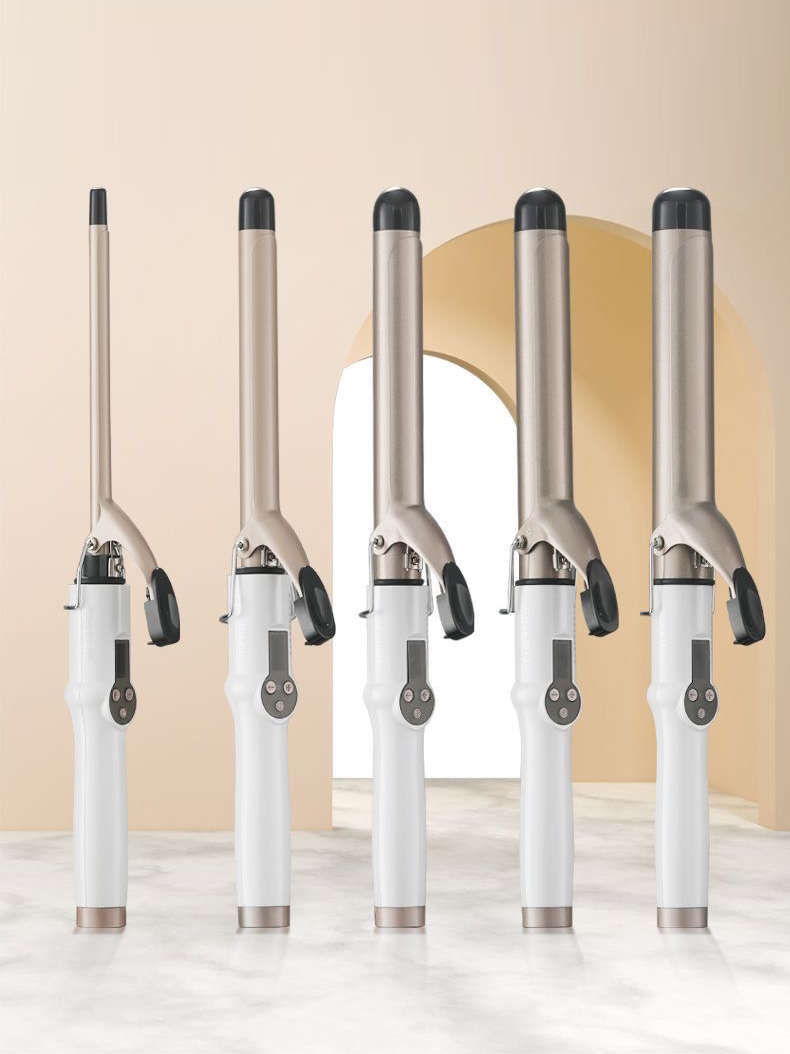 9mm Curling Iron Professional,  Tourmaline Curl Wand Barrel champagne 1/2 英寸