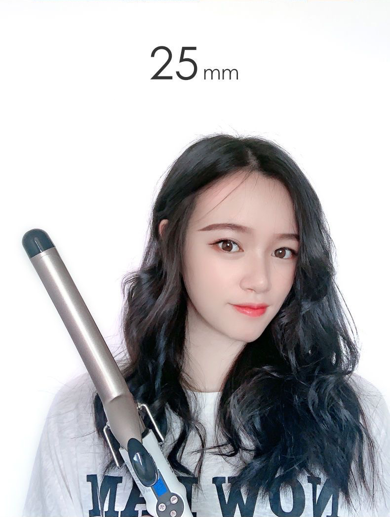 9mm Curling Iron Professional,  Tourmaline Curl Wand Barrel champagne 1/2 英寸