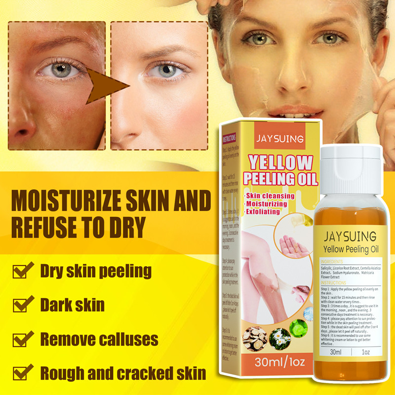 Yellow Essential Oil Moisturizes the Body's Skin, Softens and Beautifies the Skin - Moisturizing, Whitening and Brightening Yellow One size