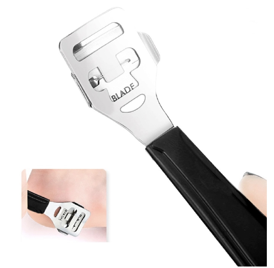 10Pcs Professional Pedicure Tools Set Foot Care Kit Stainless Steel Foot Rasp Foot Dead Skin Remover Callus Clean Feet Care Black 10pcs