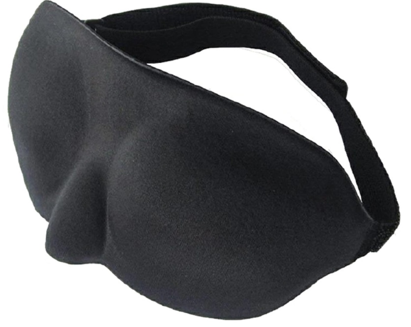 3D Sleeping Eye Mask Eyeshade Cover Soft Portable Blindfold Travel Eyepatch Rest Night Sleep Masks Black One size [分类版本1]