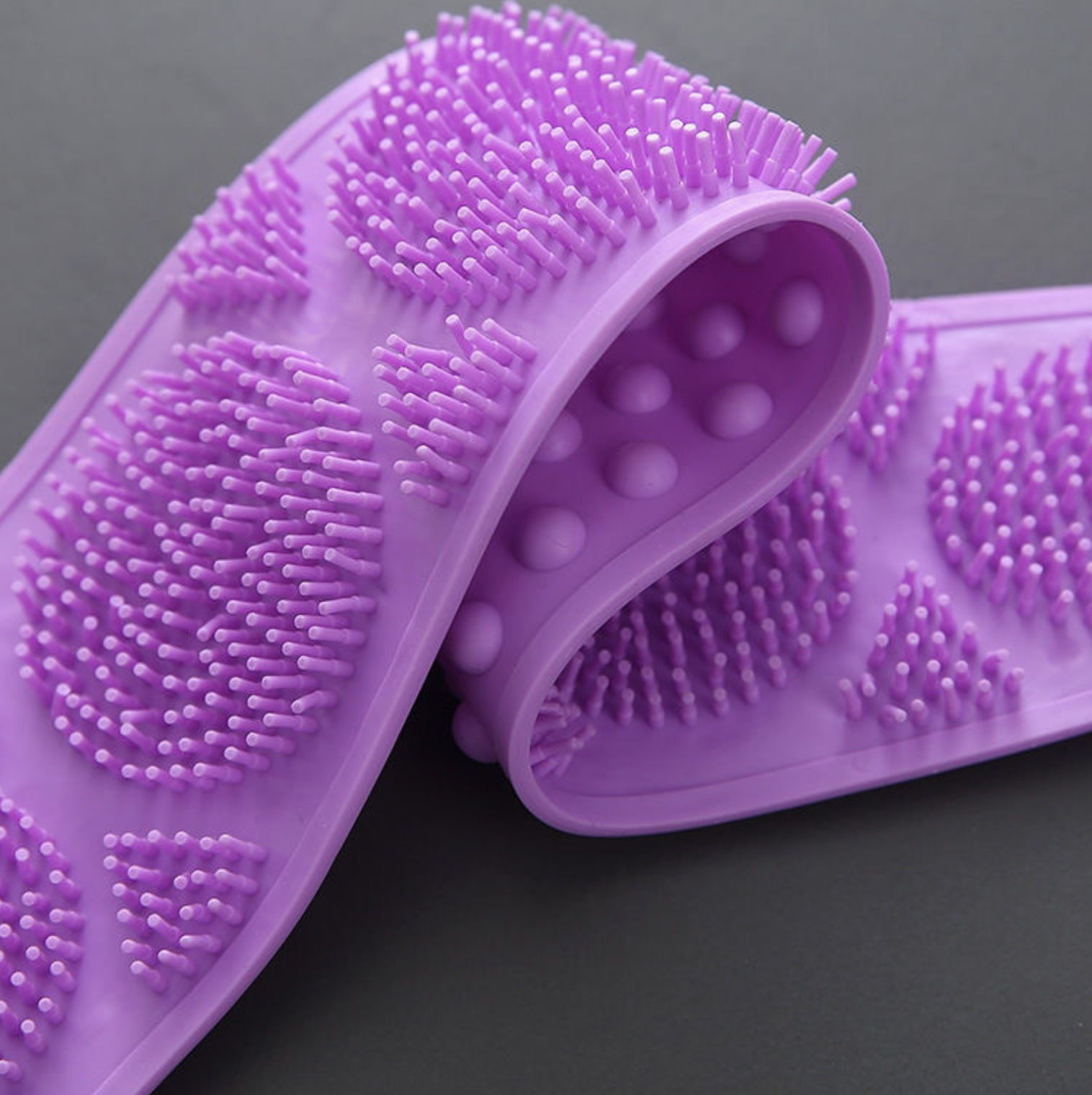 Magic Silicone Brushes Bath Towels Rubbing Back Mud Peeling Body Massage Shower Bathroom Products Bath & Bathing Accessories > Bath > Bath Accessories Purple One size [分类版本2]