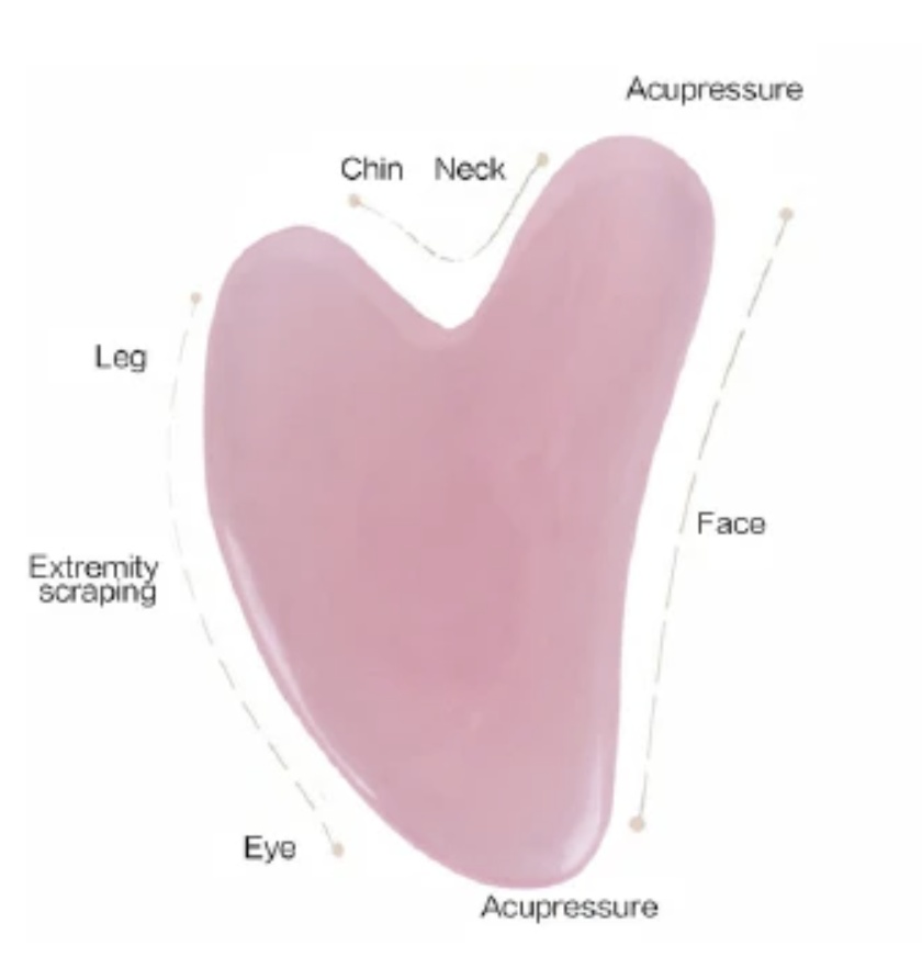 ink Roller Massager Resin Guasha Scraping Board Facial Skin Care guasha massage for face Scraper SPA Massager Acupuncture Tools 2pcs/set pink One size [分类版本1]