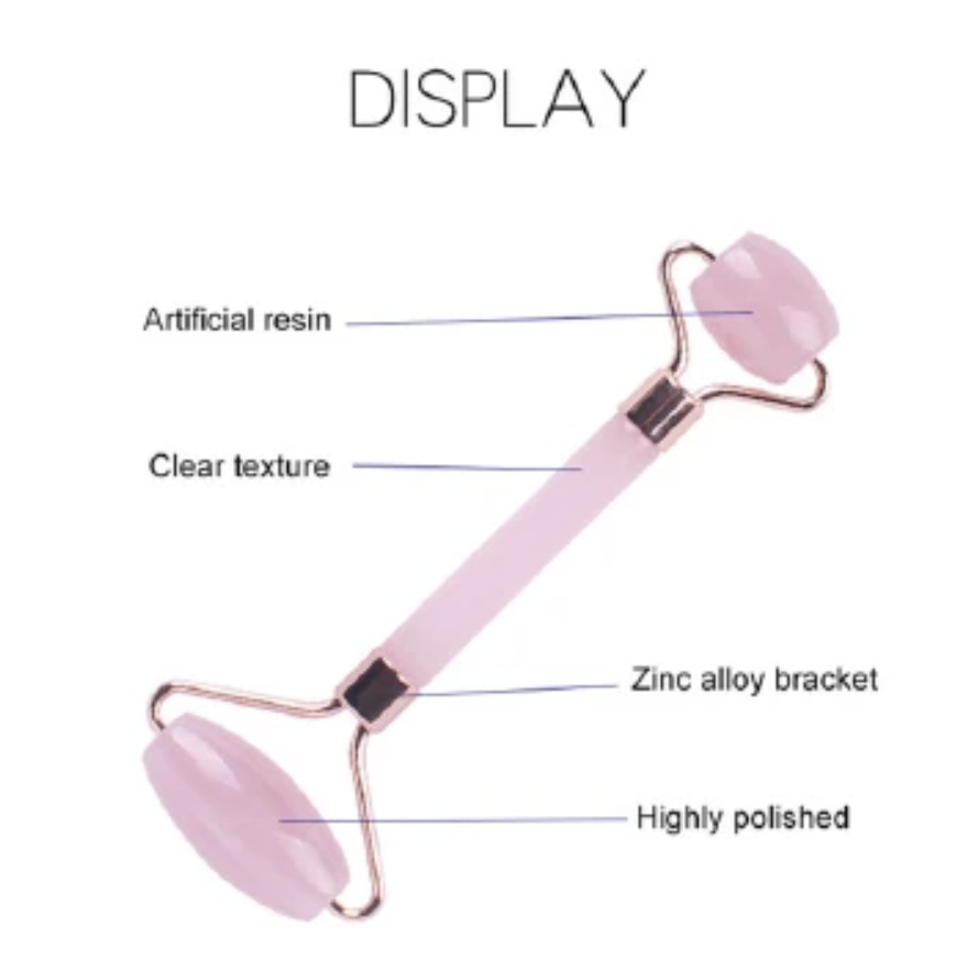 ink Roller Massager Resin Guasha Scraping Board Facial Skin Care guasha massage for face Scraper SPA Massager Acupuncture Tools 2pcs/set pink One size [分类版本1]