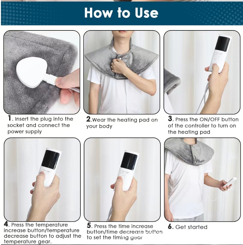 Heating Pad for Back Pain Relief, Mothers Day Gifts for Mom, Birthday Gifts for Women Men Dad, FSA HSA Eligible, Neck and Shoulder Electric Heat Pad, Fast Heating, 24"x33", ETL Certified, Gray gray