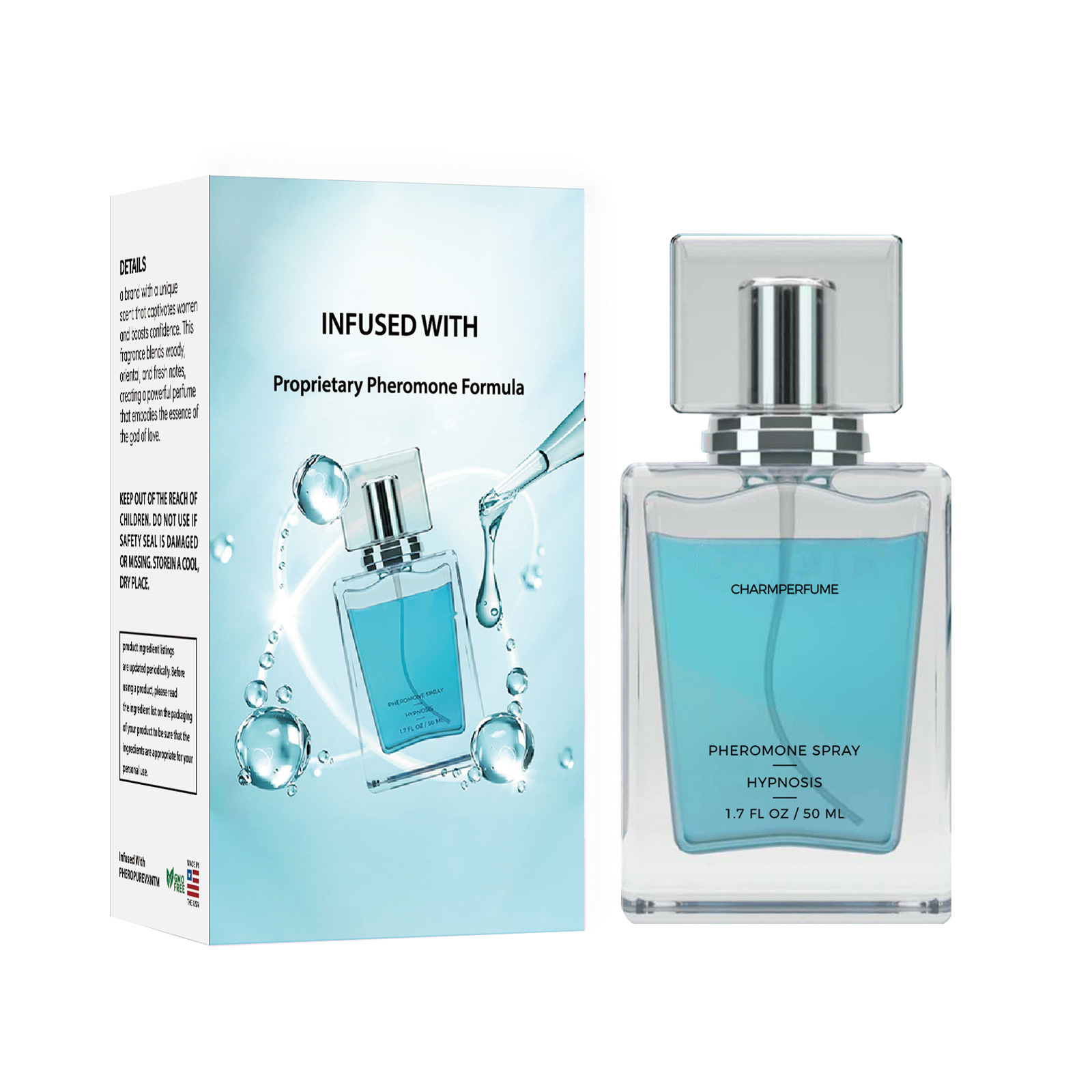 Cross-border hits: CUBIC natural fresh and long-lasting, light fragrance, mature charm, blue gentleman, Cupid, cologne 01 50ml