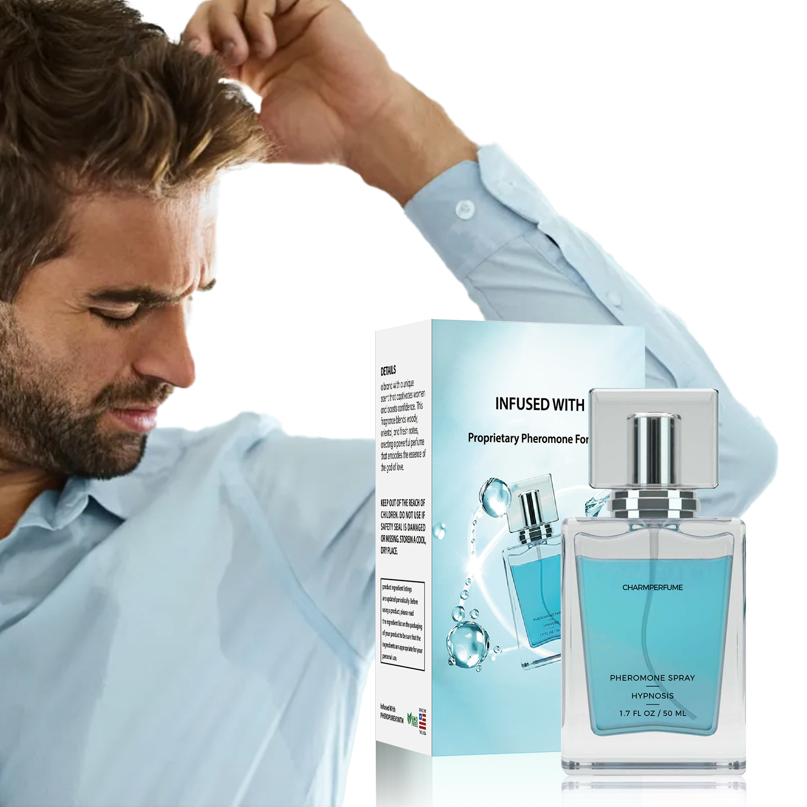 Cross-border hits: CUBIC natural fresh and long-lasting, light fragrance, mature charm, blue gentleman, Cupid, cologne 01 50ml