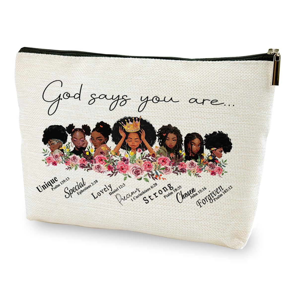 Women's cosmetic bag gifts from friends, sisters, mothers and aunts ﻿ Beige 24.89×20.07×0.89