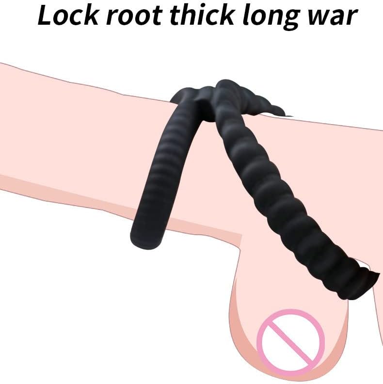 New Male Toy Adult Toys Silicone Rubber for Couples Games Erection Longer Harder Stronger Enlargement Machine Easy in Sweater Pockets Black All one