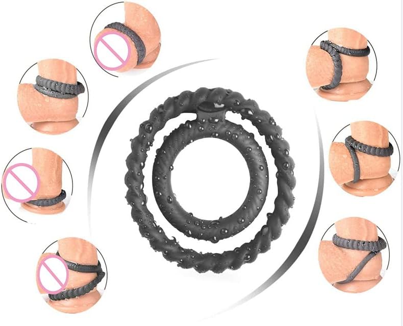 New Male Toy Adult Toys Silicone Rubber for Couples Games Erection Longer Harder Stronger Enlargement Machine Easy in Sweater Pockets Black All one - image 3
