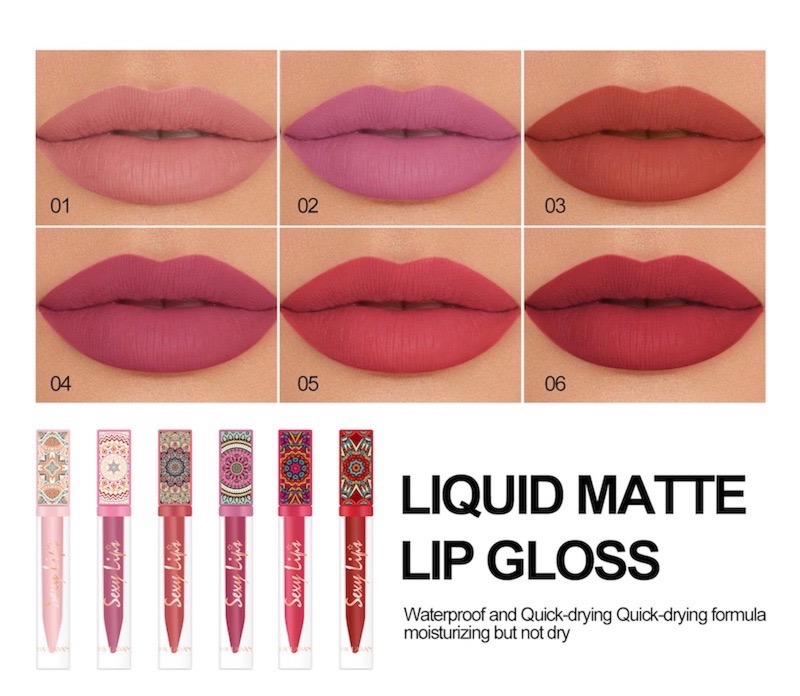 Bohemian style matte lipstick Style1# one piece view 10