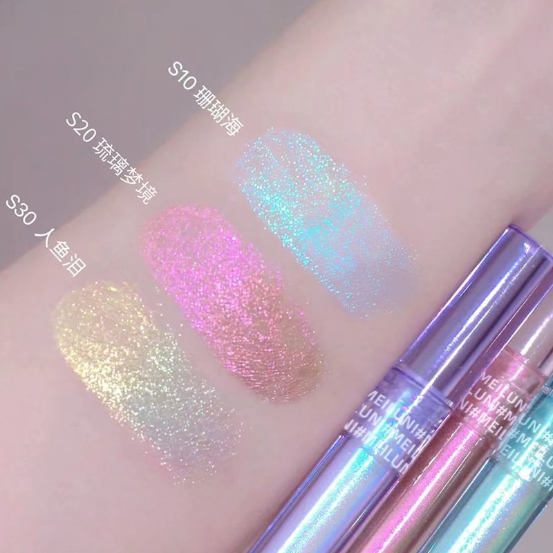 Liquid Glitter Eyeshadow Shimmer Eyeshadow Sparkling Eye Shadow Makeup S10 2.8g [分类版本3]