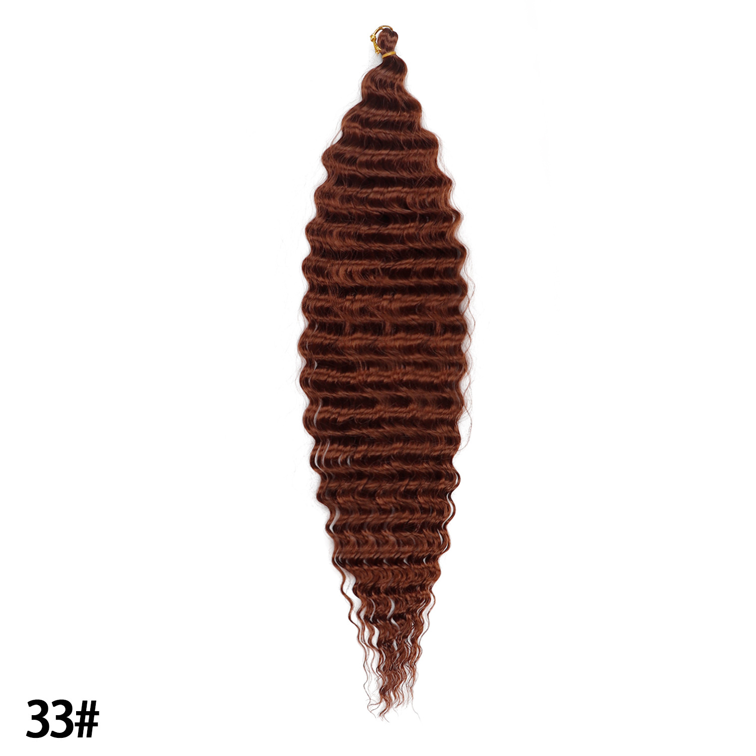 30 inch European and American crochet hair deep wave long roll dirty braid braided hair black wig synthetic crochet hair 1B 30inch [分类版本1]