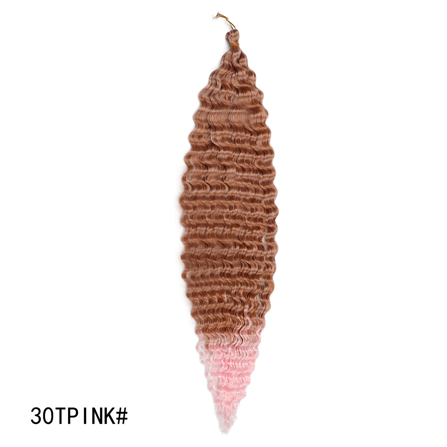 30 inch European and American crochet hair deep wave long roll dirty braid braided hair black wig synthetic crochet hair 1B 30inch [分类版本1]