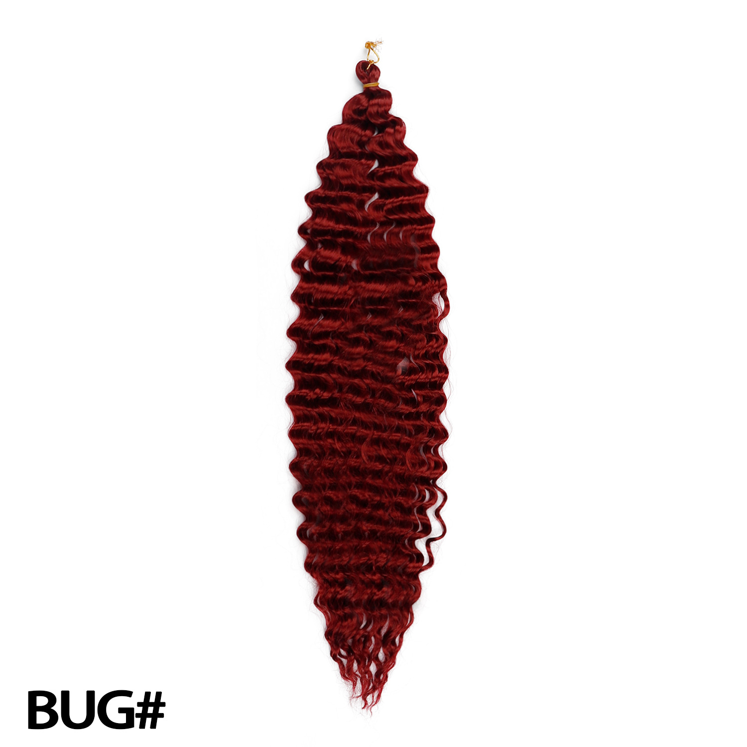 30 inch European and American crochet hair deep wave long roll dirty braid braided hair black wig synthetic crochet hair 1B 30inch [分类版本1]