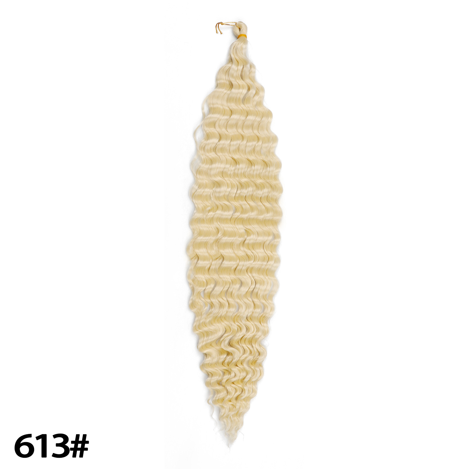 30 inch European and American crochet hair deep wave long roll dirty braid braided hair black wig synthetic crochet hair 1B 30inch [分类版本1]