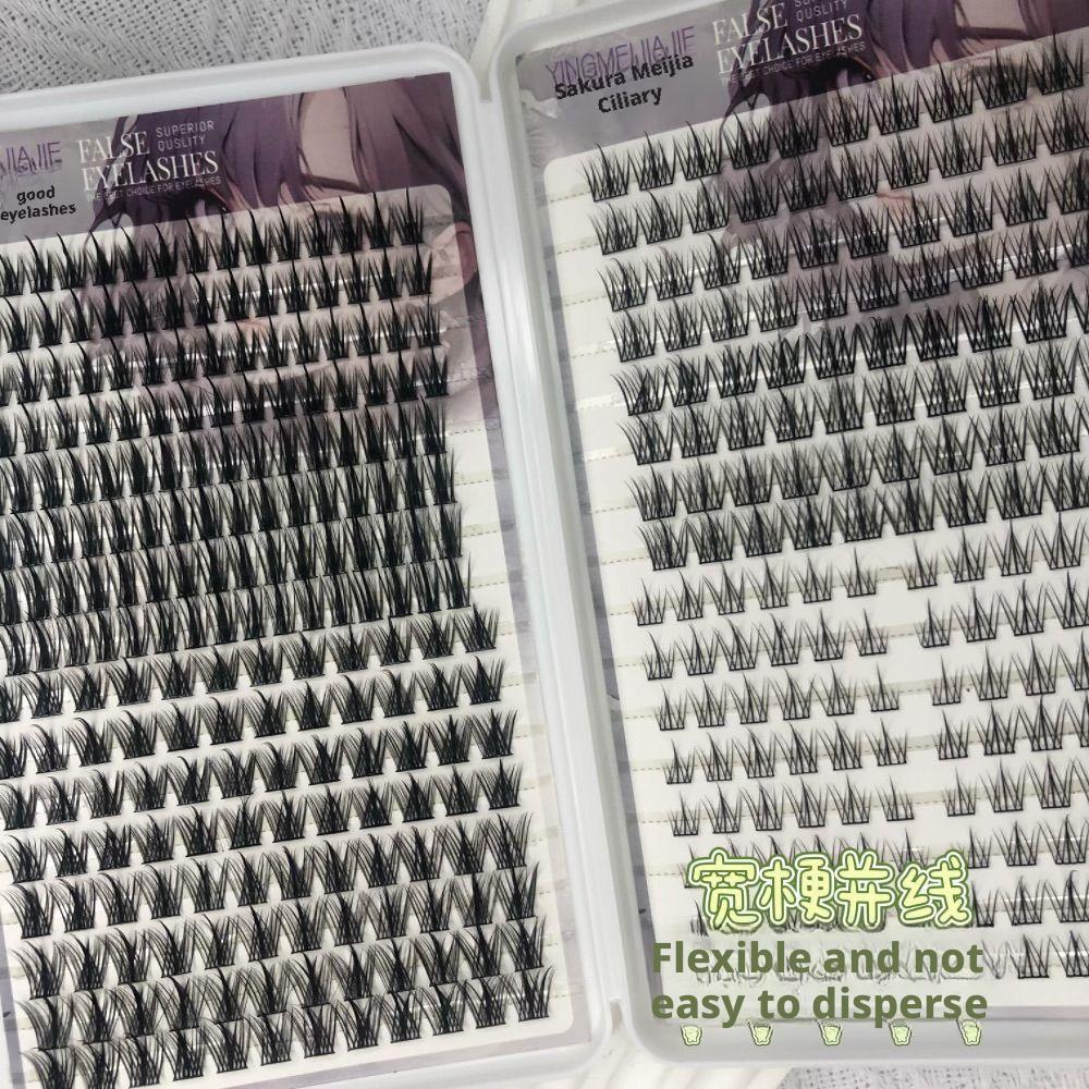 Lash Extension Kit Curl Fluffy DIY Lash Extensions  Mix Length Soft & Natural Lash Clusters, Strong Hold Lash Bond and Seal, Cluster Lash Glue Remover and Lash Applicator Lash Clusters Kit black