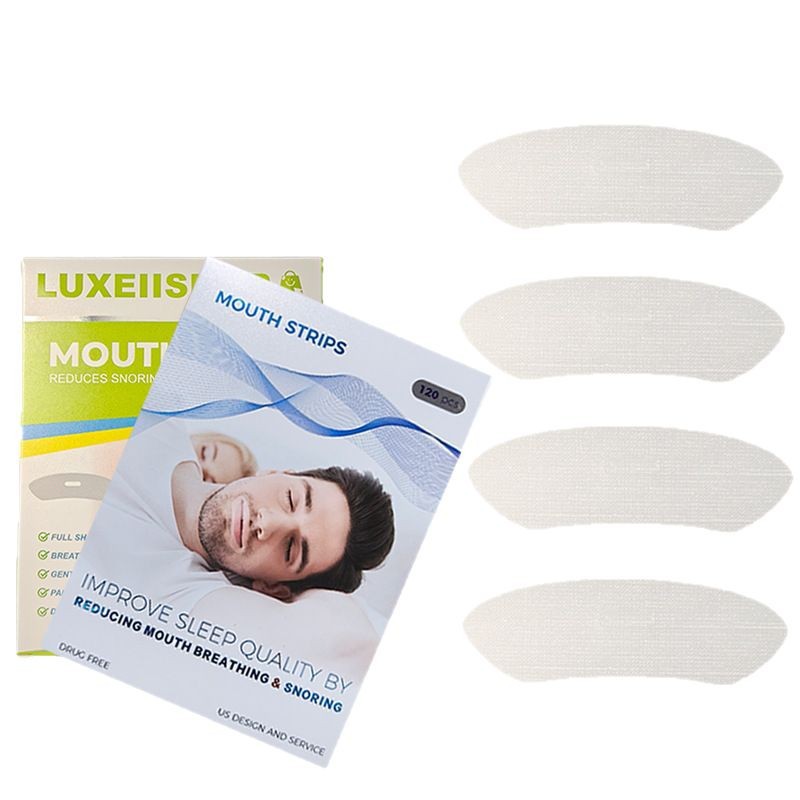 120 Pcs Mouth Tape for Sleeping,Sleep Strips Mouth Tape Improves Bad Habits Snoring, Sleep Talk, Drooling, Improved Nighttime Sleeping for Men and Women white One box [分类版本1]