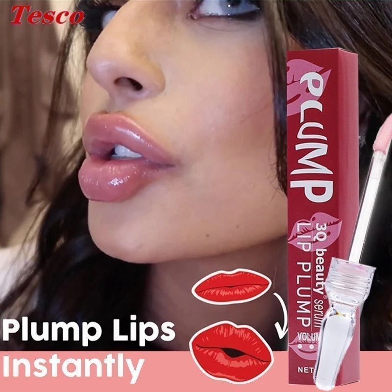 Plumping Mirror Finish Hydrating Lip Lacquer - Reduces Lip Lines with Pearl Shimmer Clear Formula Lip Glosses Lipstick 01 normal [分类版本2]