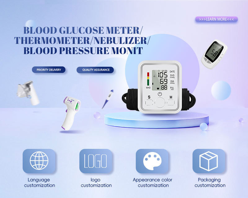 Automatic Blood Glucose Meter       - Home Use Blood Glucose Testing Device  Medical-Grade Blood Sugar Monitor Kit  For High Blood Sugar Measurement KH100-1 1 set of instrument + 50 test strips + 5