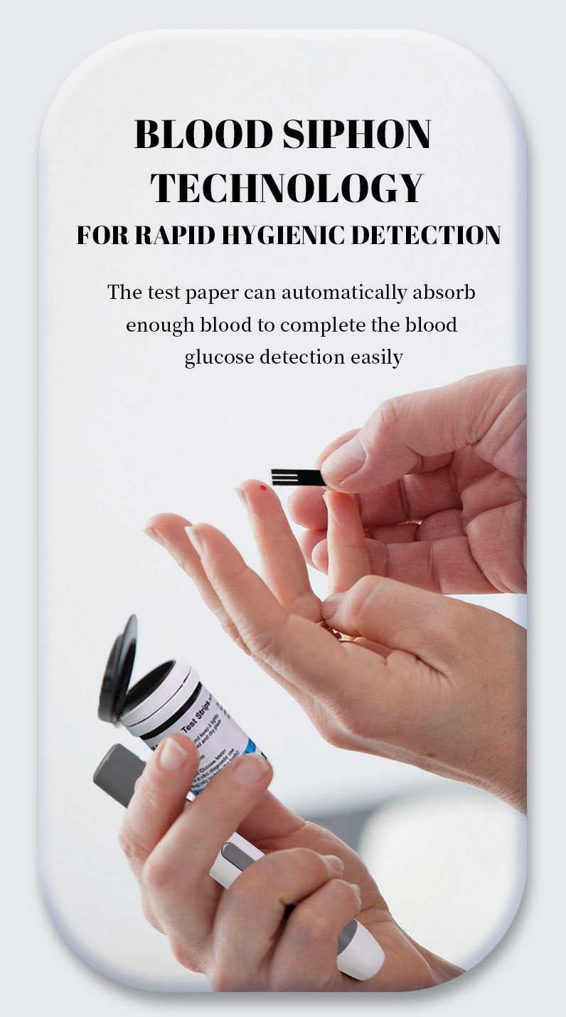 Automatic Blood Glucose Meter       - Home Use Blood Glucose Testing Device  Medical-Grade Blood Sugar Monitor Kit  For High Blood Sugar Measurement KH100-1 1 set of instrument + 50 test strips + 5