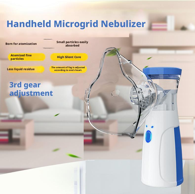 Portable Handheld Ultrasonic Nebulizer for Home and Medical Use，For expectoration and cough relief (suitable for both humans and pets)  Rechargeable, silent operation、Atomizes medication into fine