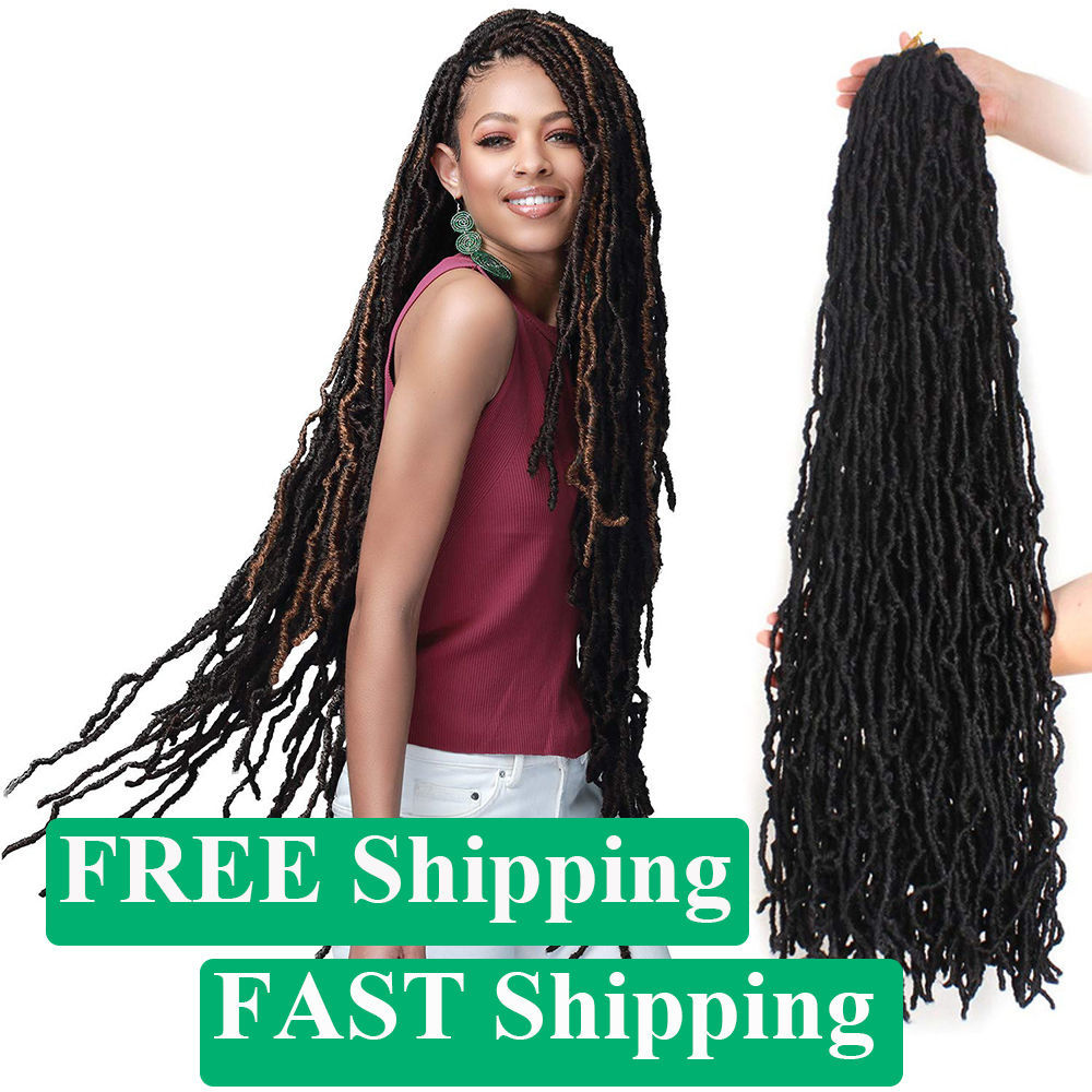30inch Goddess Long Hair Crochet Hair Braids Extensions Dreadlocks Chemical Fiber Wig 01 One Size