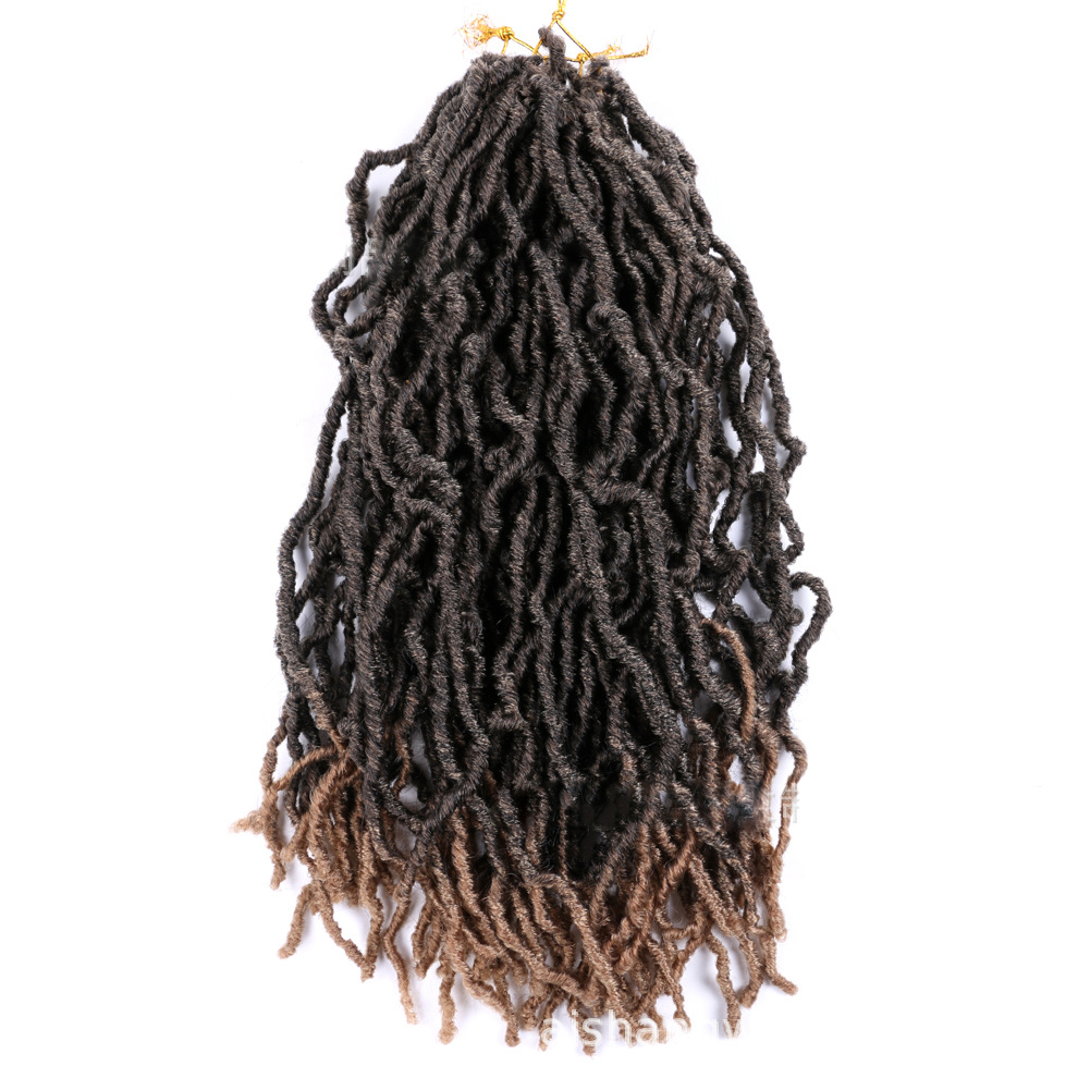 30inch Goddess Long Hair Crochet Hair Braids Extensions Dreadlocks Chemical Fiber Wig 01 One Size