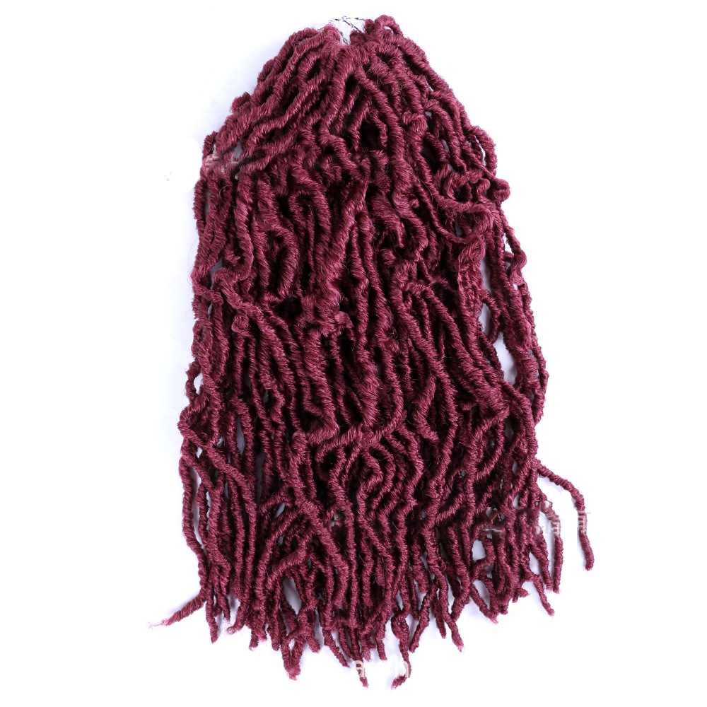 30inch Goddess Long Hair Crochet Hair Braids Extensions Dreadlocks Chemical Fiber Wig 01 One Size