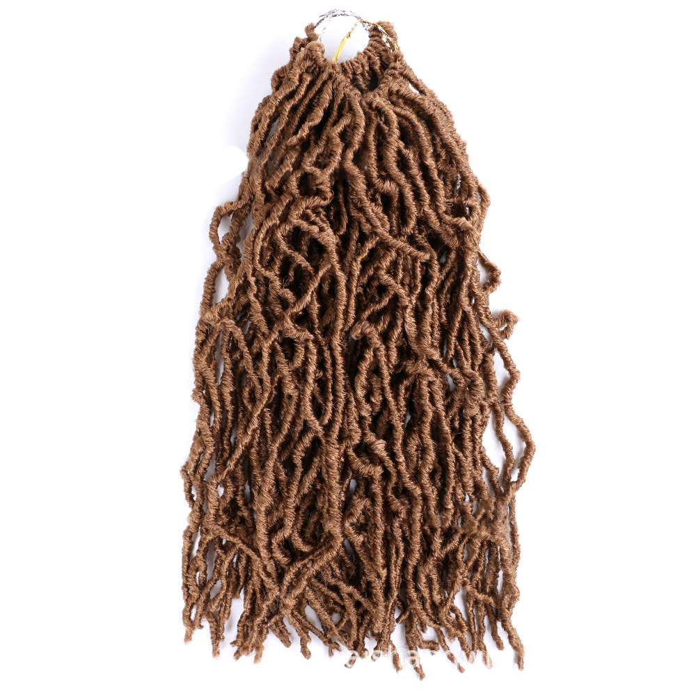 30inch Goddess Long Hair Crochet Hair Braids Extensions Dreadlocks Chemical Fiber Wig 01 One Size