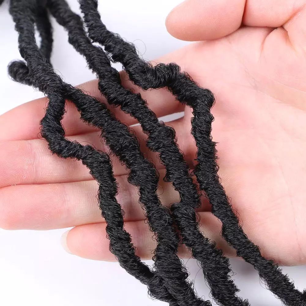 30inch Goddess Long Hair Crochet Hair Braids Extensions Dreadlocks Chemical Fiber Wig 01 One Size