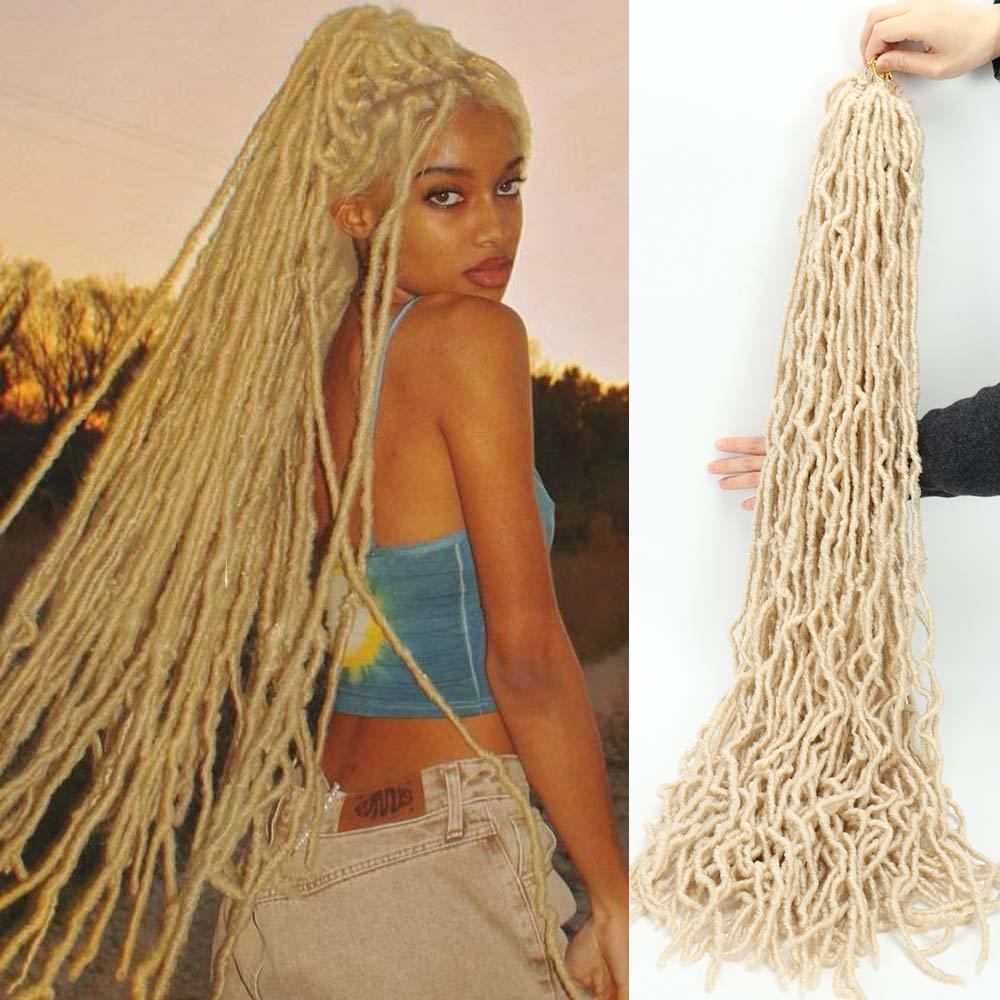 30inch Goddess Long Hair Crochet Hair Braids Extensions Dreadlocks Chemical Fiber Wig 01 One Size