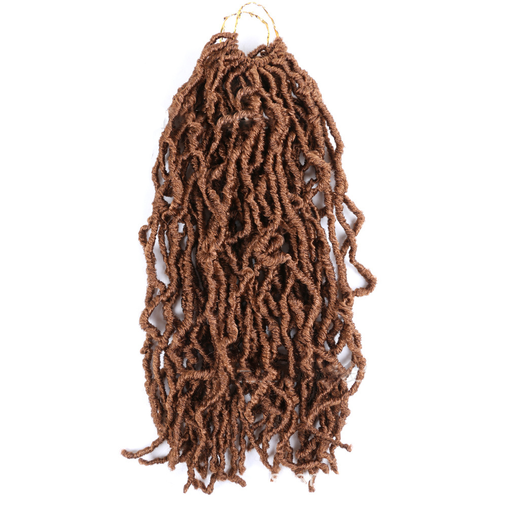 30inch Goddess Long Hair Crochet Hair Braids Extensions Dreadlocks Chemical Fiber Wig 01 One Size
