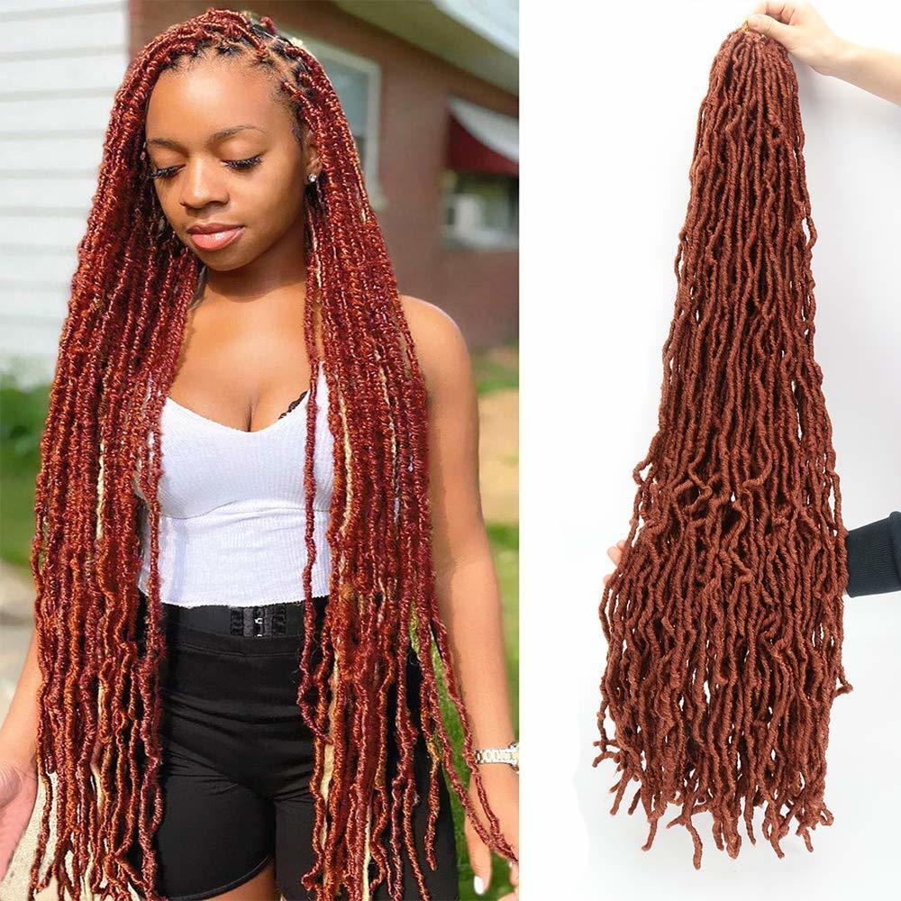 30inch Goddess Long Hair Crochet Hair Braids Extensions Dreadlocks Chemical Fiber Wig 01 One Size