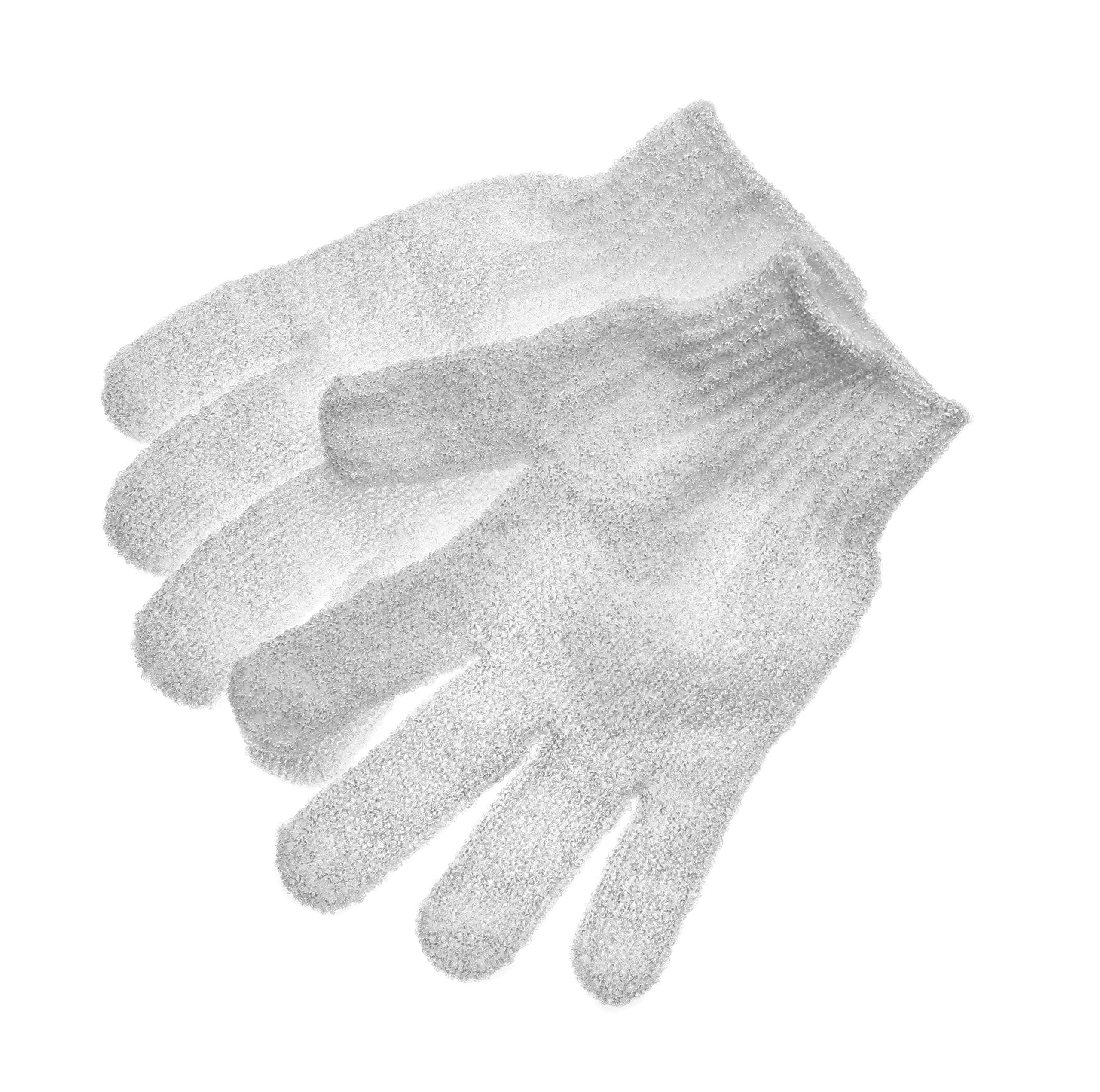 Deep Exfoliating Bath Glove - Polishing Mitt Body Scrubber - Korean Skin Cleaner Exfoliator & Dead Skin Buffing Treatment- Shower Skincare 黄色Yellow 1 pair